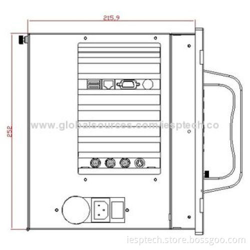 6U Rack Mount All-in-One Computer, 12.1-inch TFT LCD, On-board P7550 CPU/2GB RAM/320GB HDD, OEM/ODM